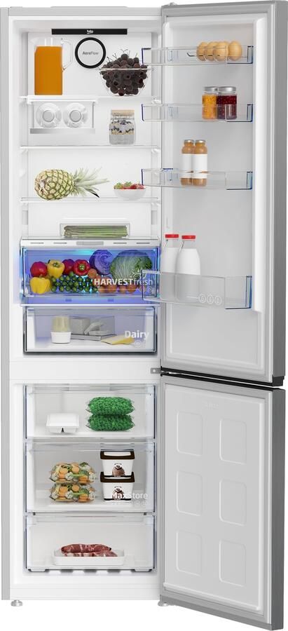Beko B5RCNE406HXB HARVESTfresh Koel-vriescombinatie Grijs