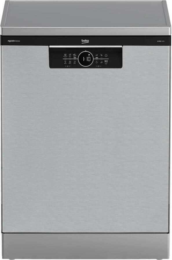 Beko BDFN26560XP PowerIntense Vrijstaande vaatwasser Grijs