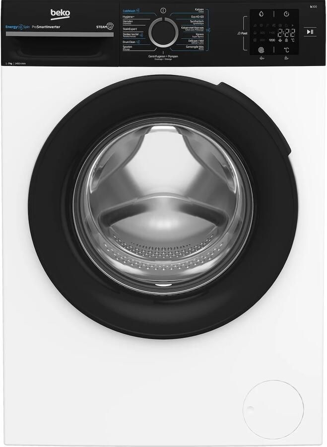 Beko BM3WFU3741B EnergySpin Wasmachine Wit