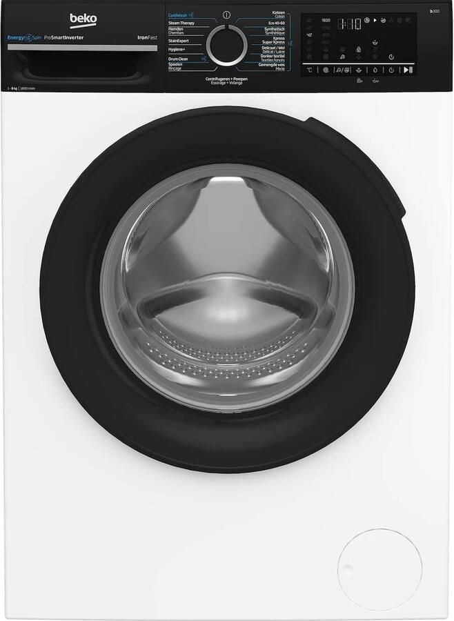 Beko BM3WFU4861B EnergySpin Wasmachine Wit