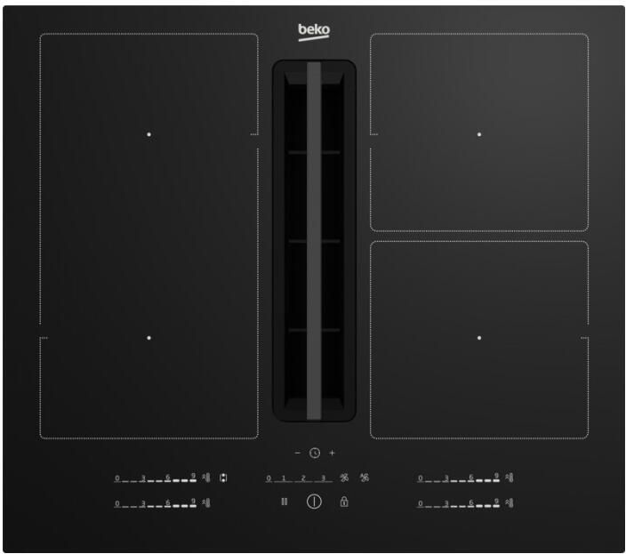 Beko HIXI64700UF Inductie kookplaat Zwart