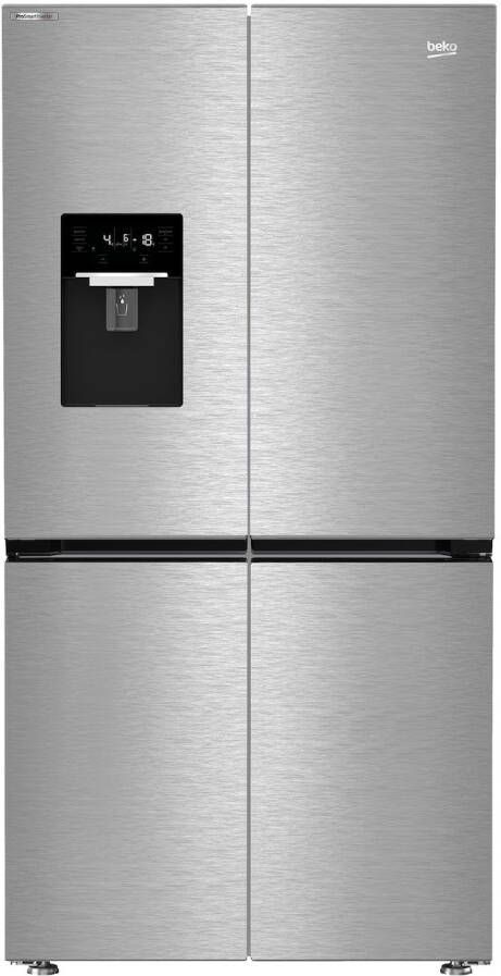 Beko GN1426240ZDXN Amerikaanse koelkast Zilver