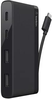 Belkin F4U090btBLK 4-port mini hub (USB-A + USB-C) | USB-Hubs | Accessoires&Toebehoren Computer toebehoren | F4U090BTBLK