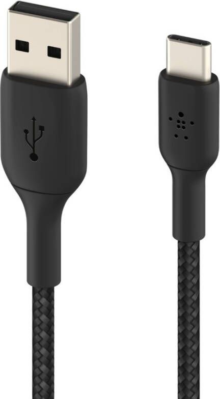 Belkin Braided C-A 0.15M Oplader Zwart