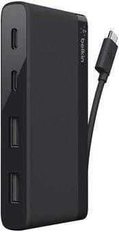 Belkin F4U090btBLK 4-port mini hub (USB-A + USB-C) | USB-Hubs | Accessoires&Toebehoren Computer toebehoren | F4U090BTBLK