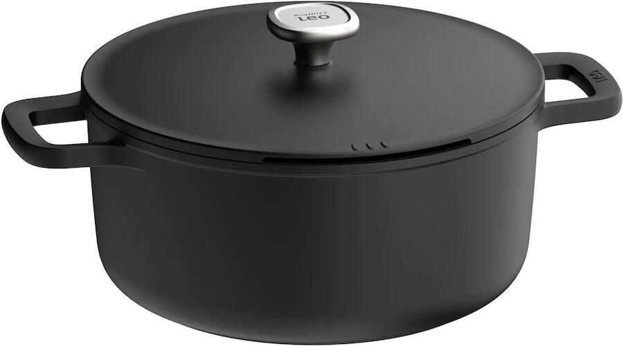 BergHOFF LEO Kookpot antikleef met deksel Phantom Ø 28cm Zwart PFAS-vrij