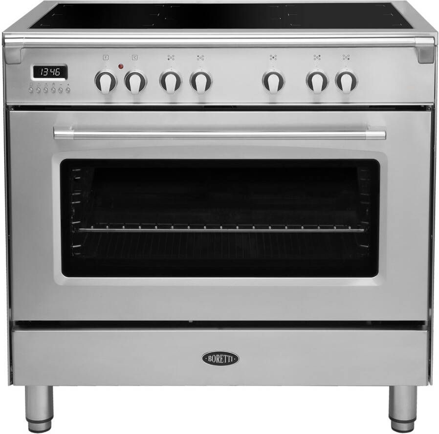 Boretti CFBI9015IX2 Inductiefornuis Toscana 90 cm RVS