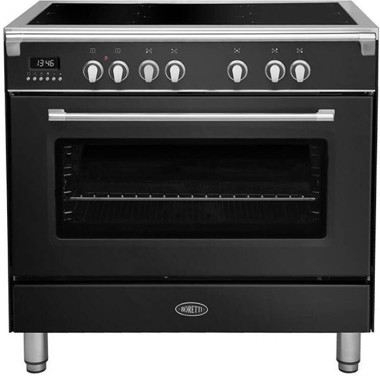 Boretti CFBI9015ZW2 Inductiefornuis Toscana 90 cm Zwart