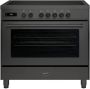 Boretti MLI95BMAT Inductiefornuis Milano met Oven 5 Kookzones 90 cm Antraciet - Thumbnail 2