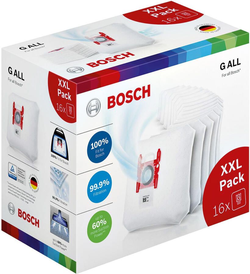 Bosch Stofzuigerzak Type G All Xxl Pack 16 Stuks 17002095 - Foto 2