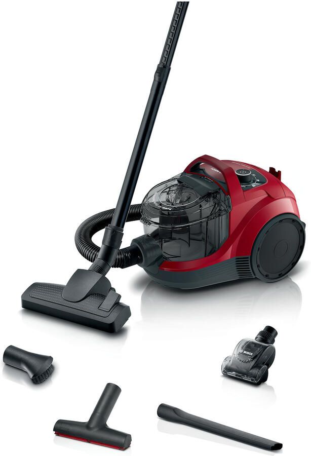 Bosch BGS21CAR Stofzuiger zonder zak Rood