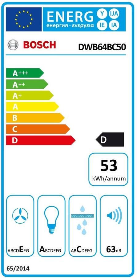 Bosch DWB64BC50 Serie 2 Wandschouw Dampkap - Foto 2