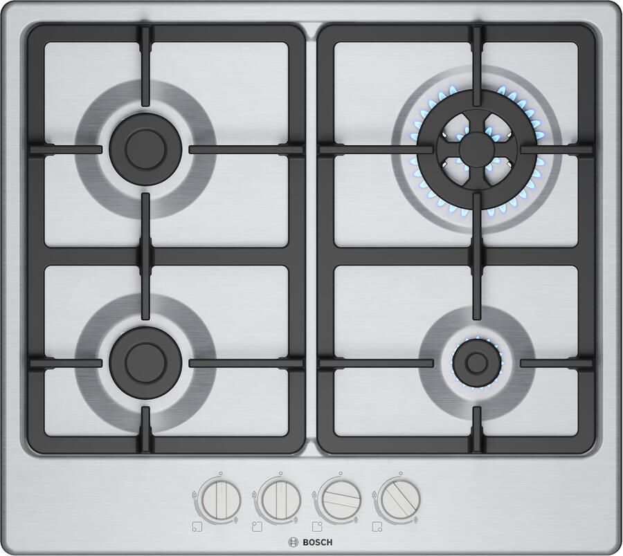 Bosch PGH6B5K90N Gas kookplaat Grijs