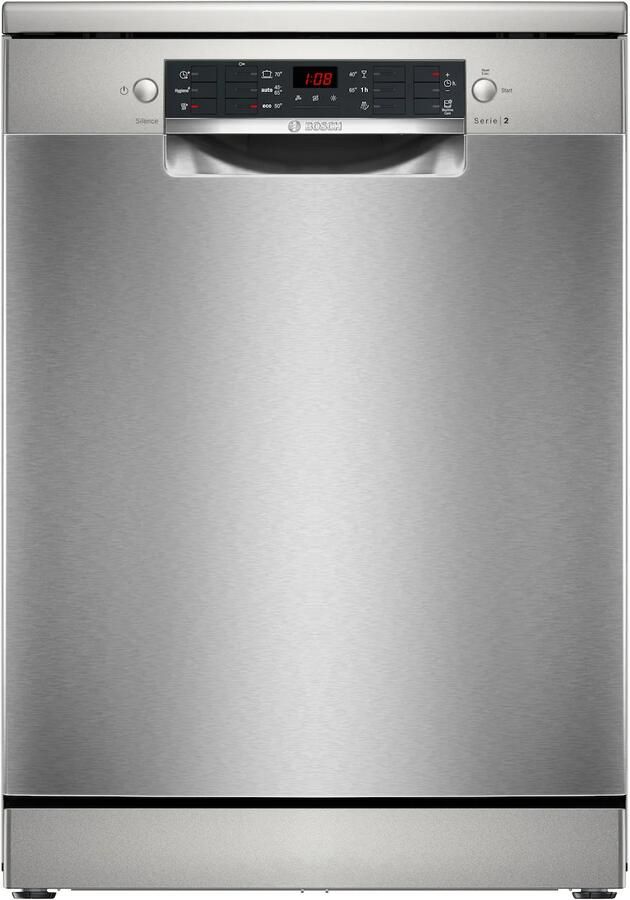 Bosch SMS26AI01F Vrijstaande vaatwasser Grijs