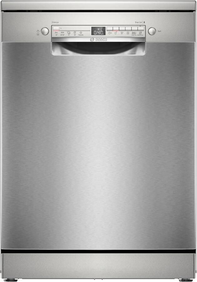 Bosch SMS2HTI02E Vrijstaande vaatwasser Zilver