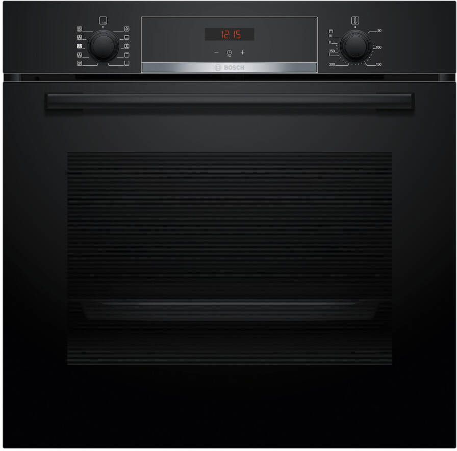 Bosch HQA534BB3 Serie 4 Oven met Toegevoegde Stoom 60 x 60 cm Zwart