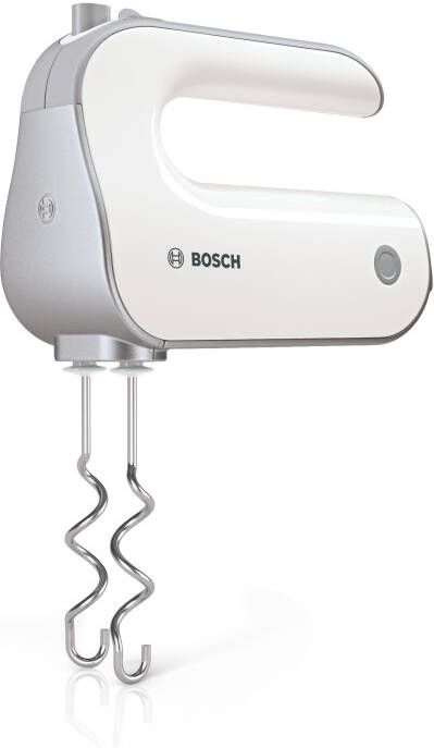 BOSCH Handmixer Styline MFQ4080 5 standen plus turbofunctie 2 roergardes 2 edelstalen deeghaken universele versnipperaar pureerstaaf wit zilver - Foto 3