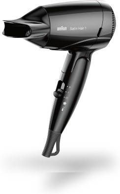 Braun HD130 Satin-Hair 1 Style&Go Haardroger Zwart