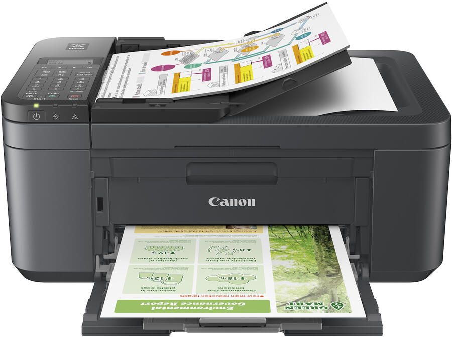 Canon All-in-oneprinter PIXMA TR4755i 4-in-1 inkjet-multifunctionele printer met adf grijs zwart