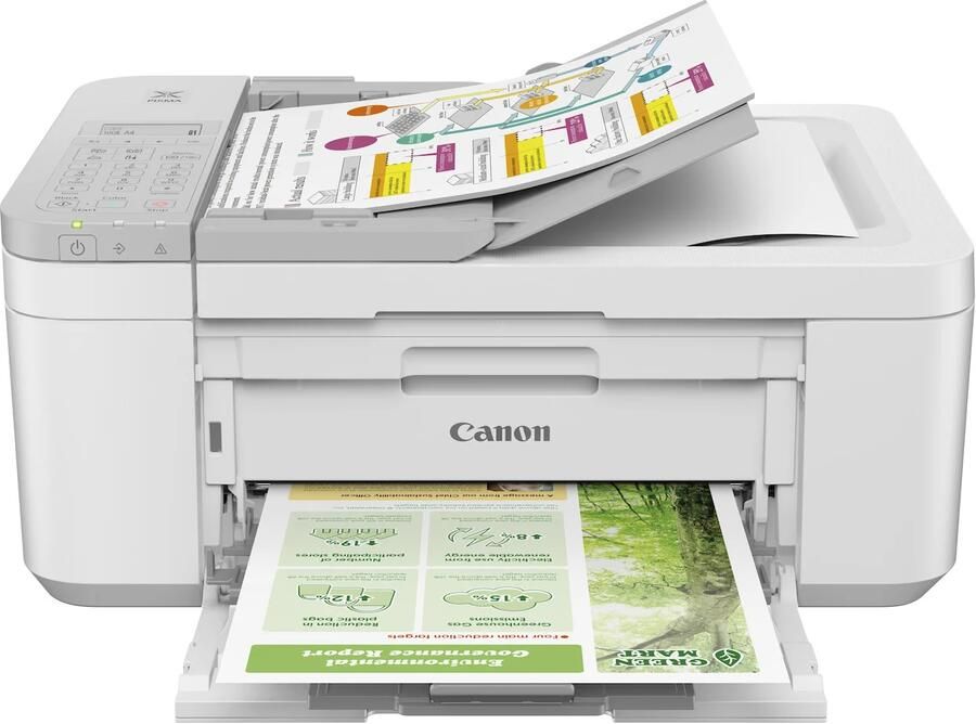 Canon All-in-oneprinter PIXMA TR4756i 4-in-1 inkjet-multifunctionele printer met adf wit grijs