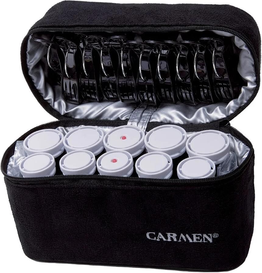 Carmen C2010 Reis krulset 10 rollers Inclusief reisetui Dual Voltage
