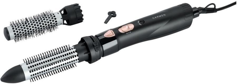 Carmen DC5250 Föhnborstel 550 watt Intrekbare tanden 2 opzetstukken Dual voltage - Foto 2