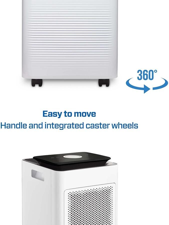 Clean Air Optima CA-707 Smart 2in1 Luchtontvochtiger en Luchtreiniger 20 liter dag 5 voudige filtertechnologie Ultrastille werking - Foto 3