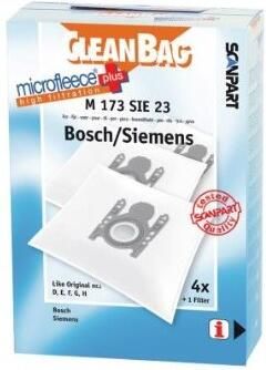Coppens CleanBag M173SIE23 Bosch siemens D E F G H mirco+ 4 stuks