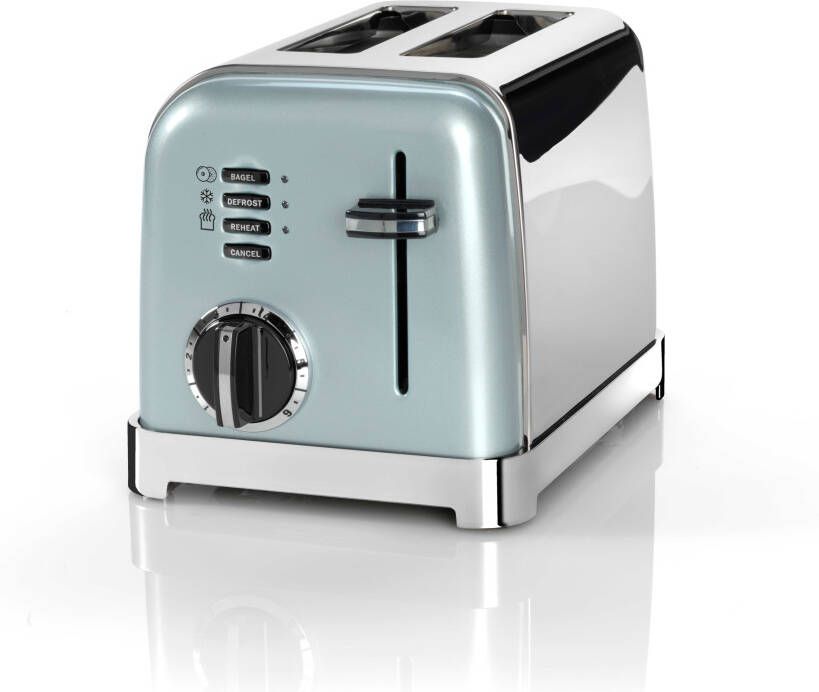 Cuisinart 2 Slice Toaster Broodrooster CPT160GE Ontdooifunctie Bagel functie 6 standen Pistachio Green