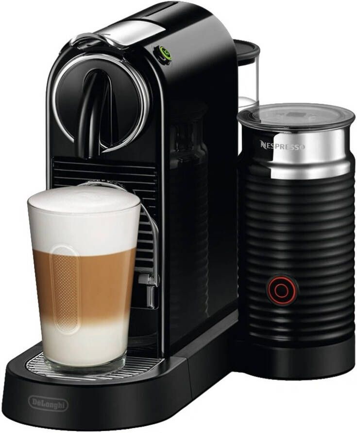 Nespresso Koffiecapsulemachine CITIZ EN 267.BAE van DeLonghi zwart inclusief aeroccino melkopschuimer welkomstpakket met 14 capsules - Foto 2