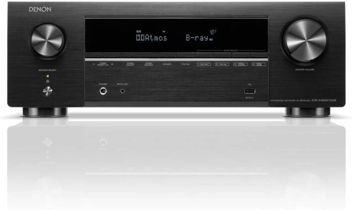 Denon AVR-X1800H DAB Receiver Zwart