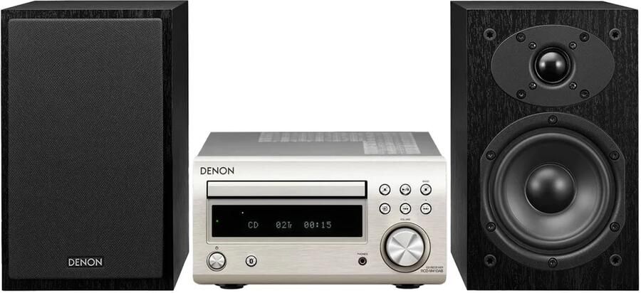 Denon D-M41DABSPBKEKGE micro luidsprekerset zilver zwart 60 W