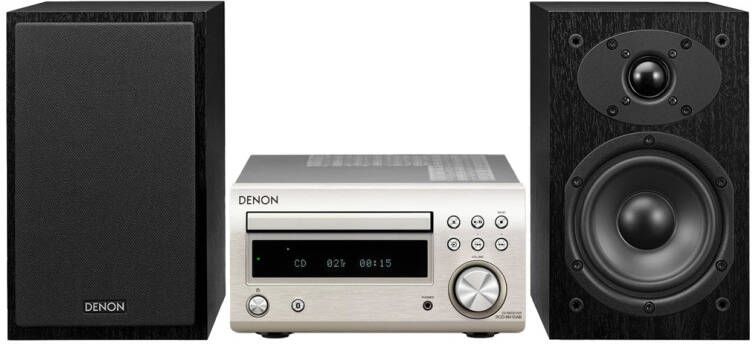 Denon D-M41DABSPBKEKGE micro luidsprekerset zilver zwart 60 W