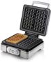 Domo DO9149W Wafelijzer Belgische wafels 4x7 Timer Zilver - Thumbnail 2