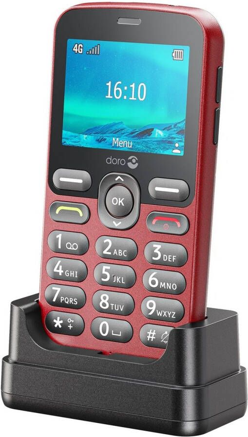 Doro 1880 Rood | Mobiele telefoons | Telefonie&Tablet Bel&SMS | 7322460085650