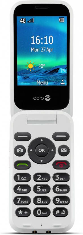 Doro 6880 Black White | Mobiele telefoons | Telefonie&Tablet Bel&SMS | 7322460082017