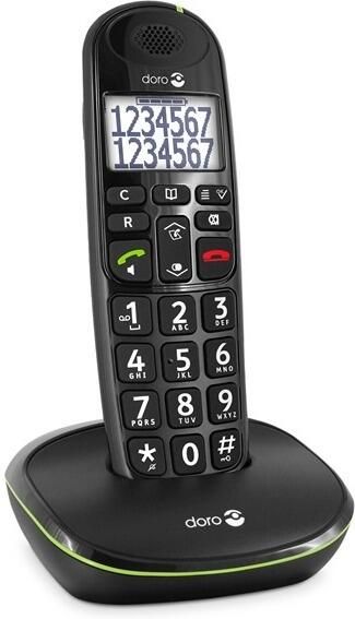 Doro PhoneEasy 110 Duo Zwart | Smartphones tablets en meer | Telefonie&Tablet Vaste telefoons | 211-30067