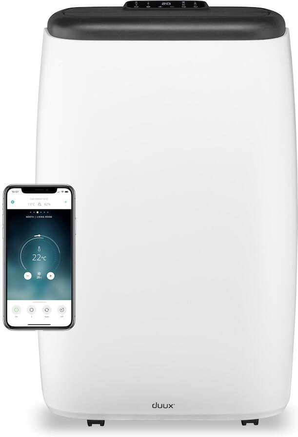 Duux North 18K BTU u Wit- Smart Mobiele Airco Mobiele Airconditioning Inclusief Raamafdichtingsset