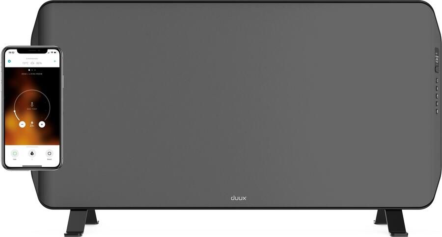 Duux Edge 2000W Smart Convectorkachel Elektrische Kachel Elektrische Verwarming Badkamer Woonruimte Kantoor – Grijs - Foto 2