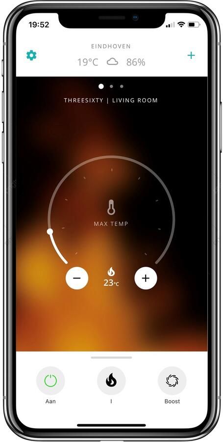 Duux Threesixty 2 Smart Elektrische Kachel Keramische Kachel 800 1200 1800 Watt Verwarming met Thermostaat Grijs - Foto 3