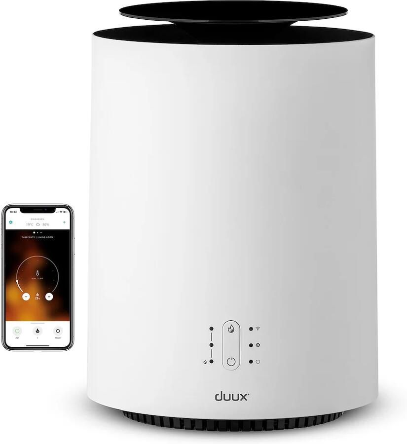Duux Threesixty 2 Smart Elektrische Kachel Keramische Kachel 800 1200 1800 Watt Verwarming met Thermostaat Wit - Foto 2