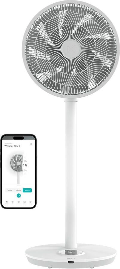 Duux Whisper Flex 2 Smart Statiefventilator Wit
