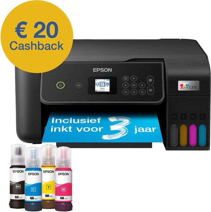 Epson EcoTank ET-2875 All-in-one inkjet printer Zwart