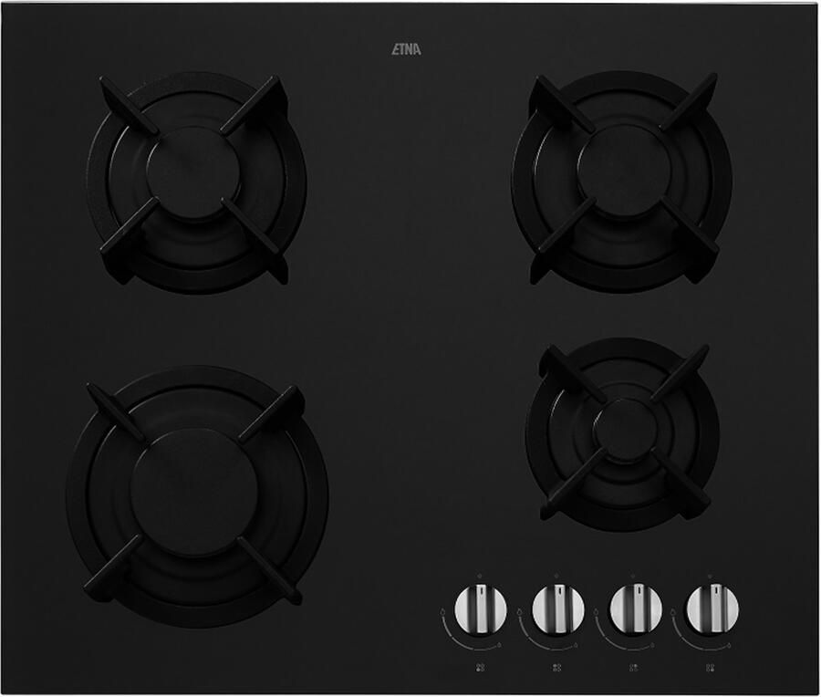 ETNA KGG860ZTA Gaskookplaat Gas-op-glas 60 cm Zwart - Foto 2