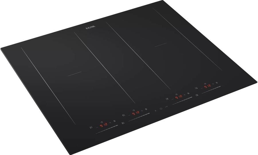 ETNA KIF562ZT Inductiekookplaat met dubbele flexzones en sliderbediening 4 Flexzones 2 Fase 59 cm 10 kookstanden kookduurbegrenzing restwarmte indicatie kinderslot en panherkenning - Foto 3