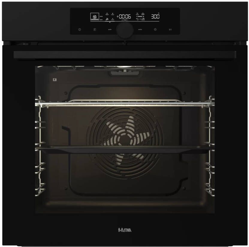 ETNA OM916MZ Inbouwoven Multifunctioneel (tot 300°C) XL Inhoud 77 l Matzwart - Foto 3