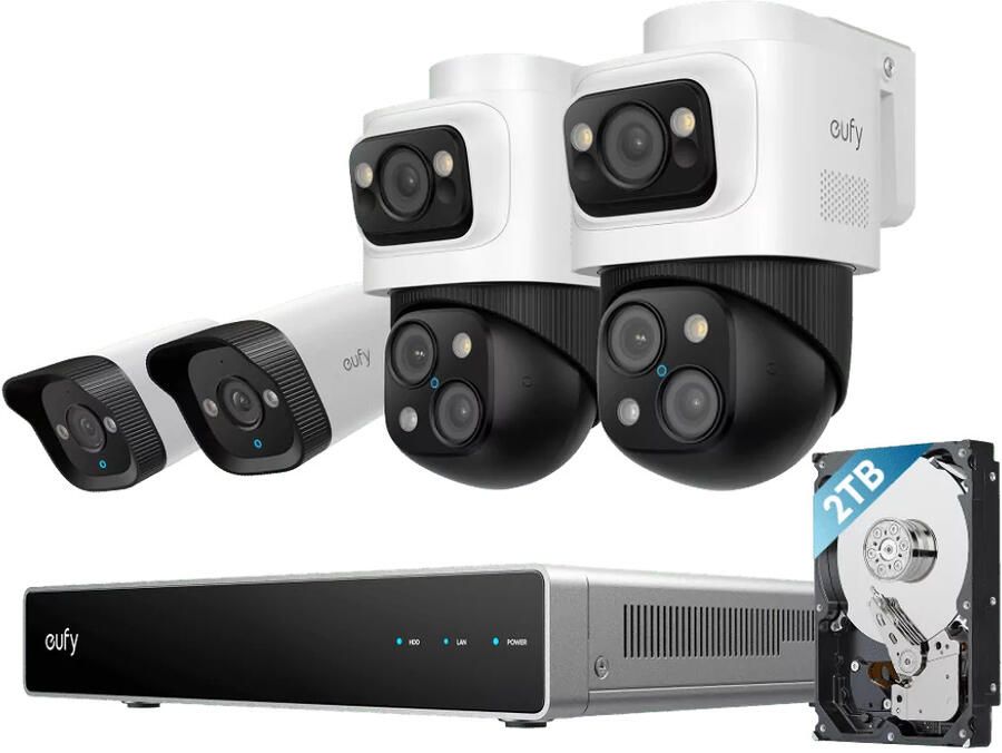 Eufy NVR Security System S4 (Bullet-PTZ+ Bullet Cam) IP-camera - Foto 2