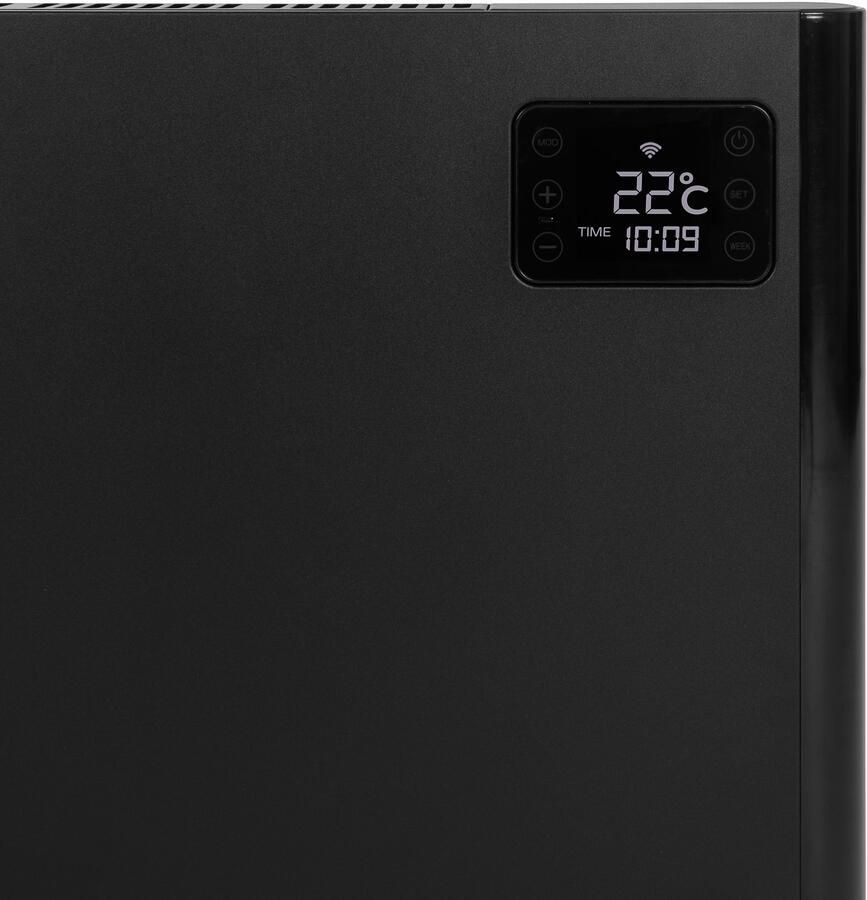 Eurom Alutherm 1500 WiFi Black Convectorkachel 1500W 60m3 - Foto 3