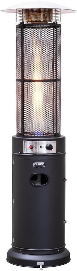 Eurom Flameheater Round 11000 Patioheater Terrasverwarmer Zwart - Foto 2