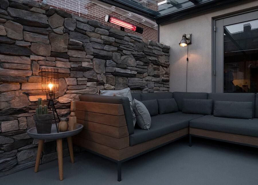 Eurom Golden Shadow 1500 Terrasverwarmer elektrisch Aluminium Zwart - Foto 3